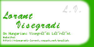 lorant visegradi business card